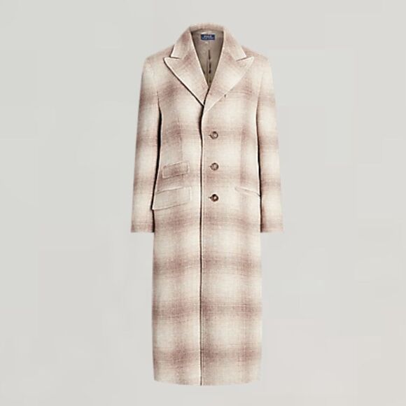 $798 Polo Ralph Lauren Plaid Wool-Blend Coat Size XL NWT - Picture 5 of 13